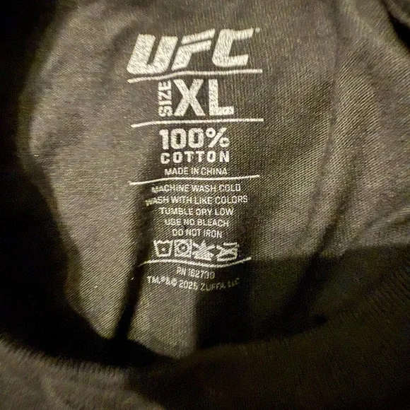 UFC Mens Black and Red Hasbulla T-Shirt - Picture 6 of 7